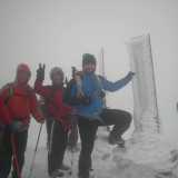 In vetta sul monte Volturino, sull'Appennino lucano